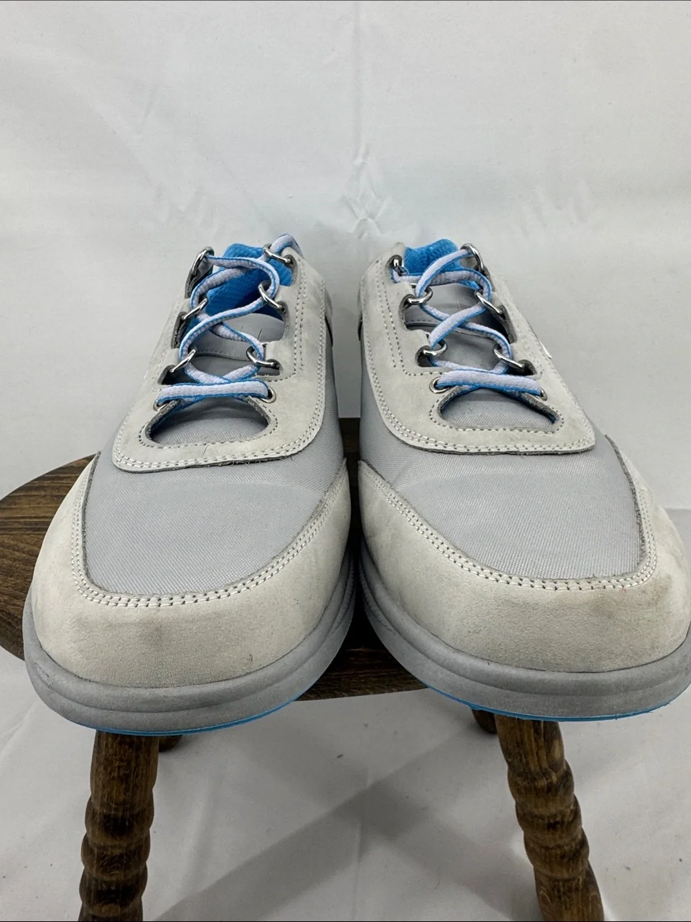 SAS Womens Sporty Walking Shoes in Gray w/ Blue, sz 12 W